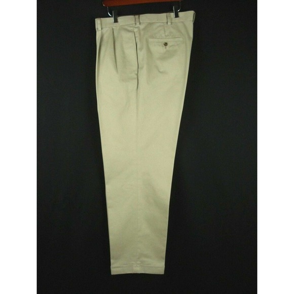 38 x 32 Brooks Brothers Cotton pleated Advantage Chino Trouser slacks Pants - Picture 1 of 6